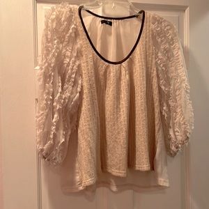 Ryu M beige balloon sleeve blouse